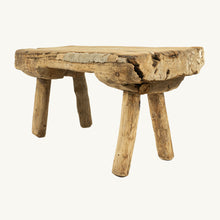 Cargar imagen en el visor de la Galería, Mesa baja / banco rectangular de madera de cedro encontrado en Yucatán,  finales del siglo XIX.
