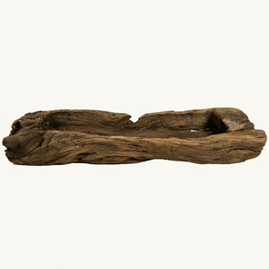Comedero de madera de guamúchil, mediados del S XIX.