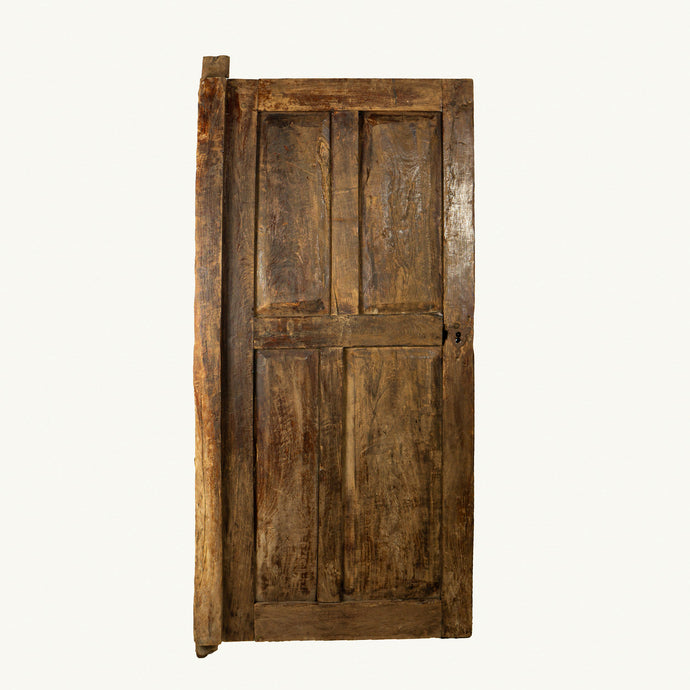 Mezquite Wood Door from Zacatecas, Western Mexico, Late 19th Century