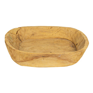 Batea de madera de sabino tallada a mano ca. 1950 encontrada en Jalisco.