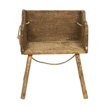 Cargar imagen en el visor de la Galería, Hand-Crafted Pine Wood Bench Found in Western Mexico, ca.1890
